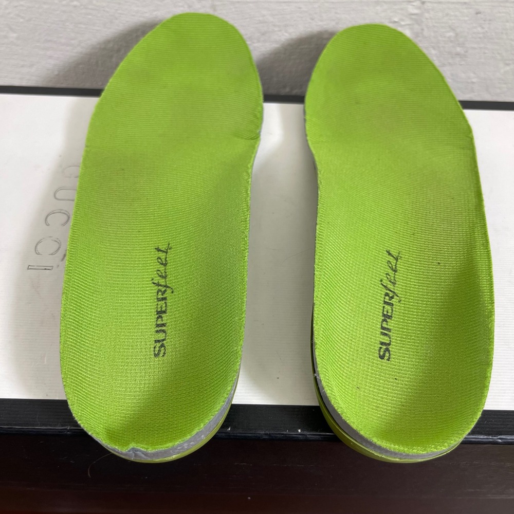 Superfeet Green Insoles All Purpose Arch Support Men's 7.5-9 Women's 8.5-10